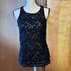 Express sheer Lace floral pattern top vintage